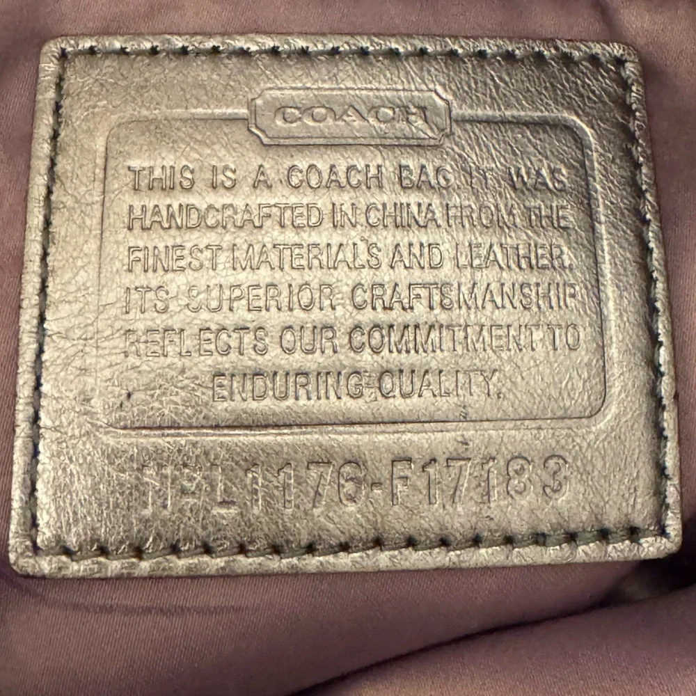 Coach Brooke Sateen Signature Shoulder Bag L1176- F17183 - Picture 16 of 16